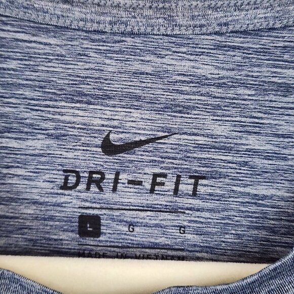 Nike short sleeve performance t shirt sz L men gray dri fit - Picture 3 of 7